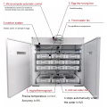Full-automatic large-scale incubator home using  incubator egg hatchery machine with small scale egg hatchery machine